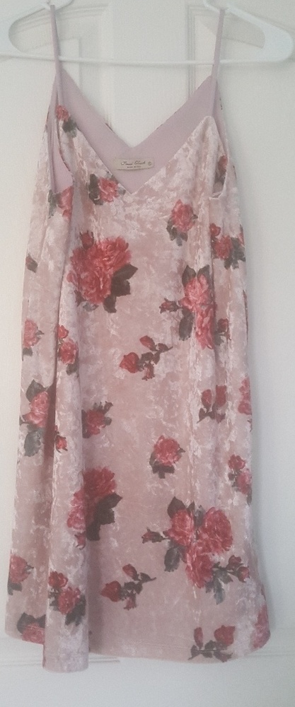 Velvet slip dress